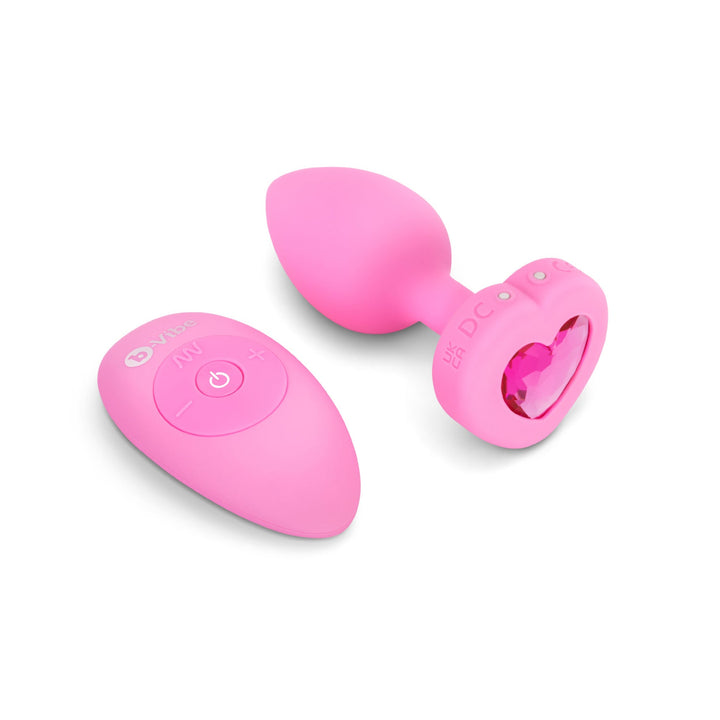 Plug Bijou Cœur Rose B-Vibe