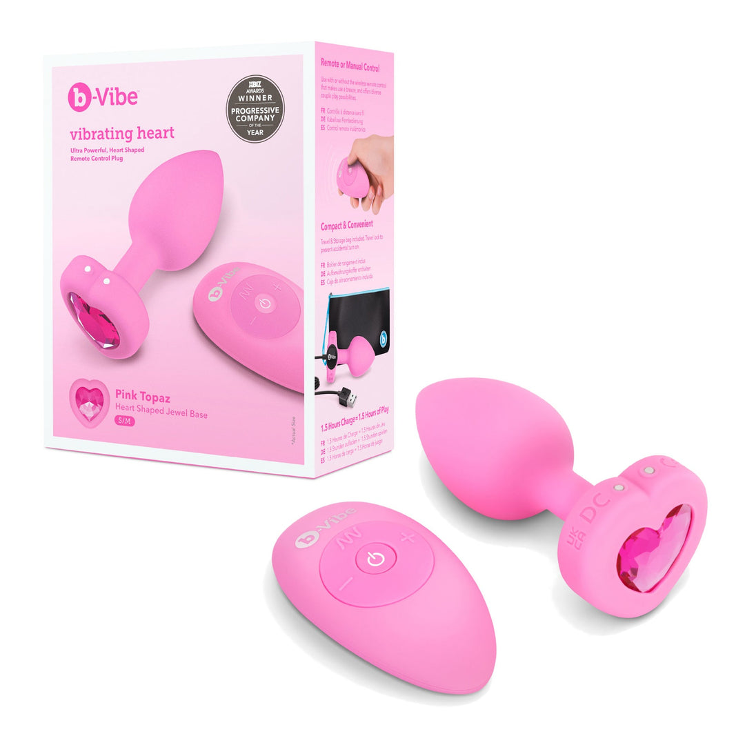 Plug Bijou Cœur Rose B-Vibe