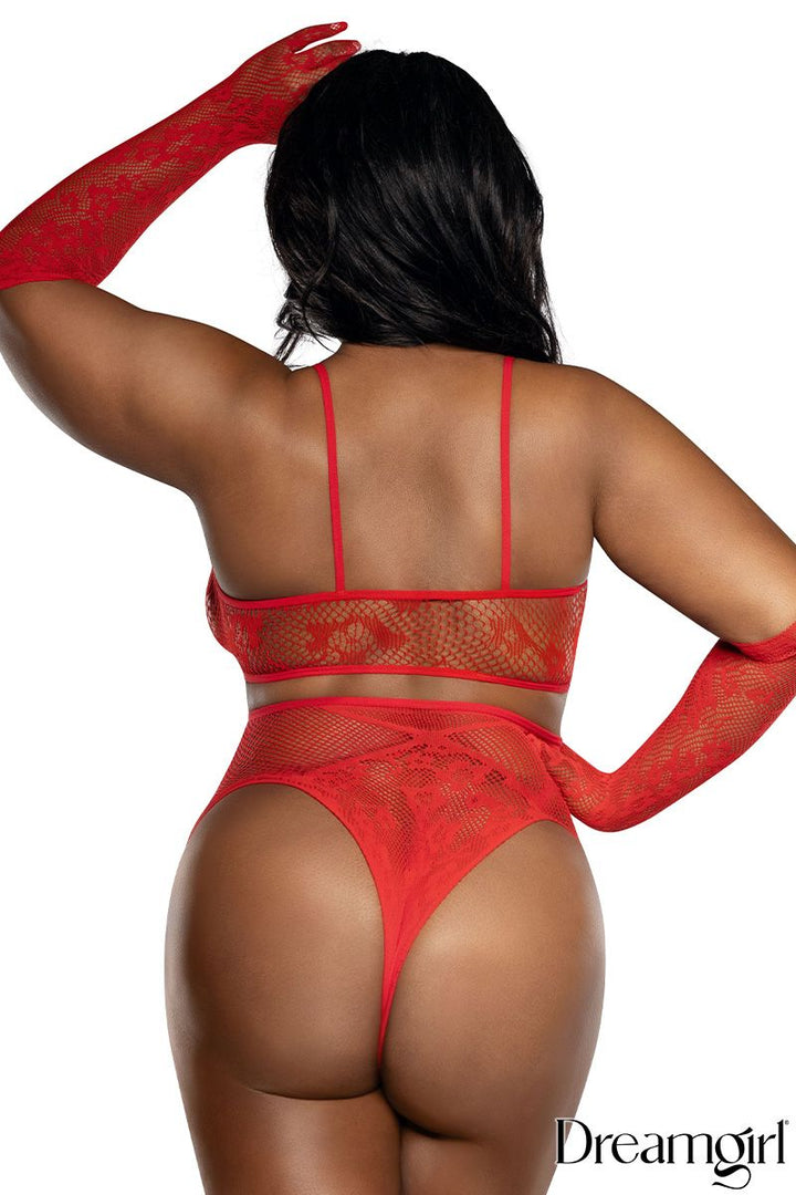 Ensemble de lingerie 3 pièces en dentelle