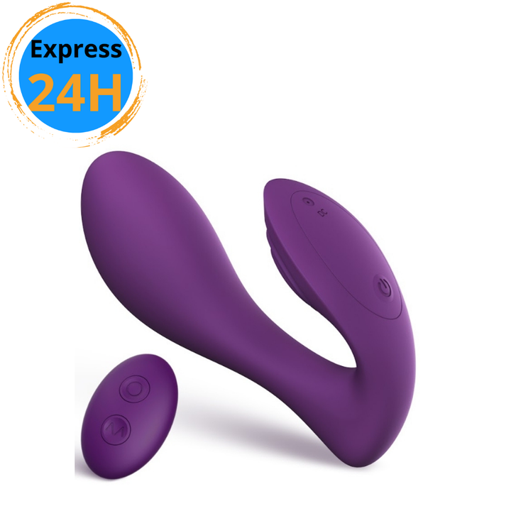 Vibromasseur Duojoy pour Couples Violet