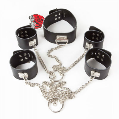 Ensemble de restriction collier et menotte miss morgane