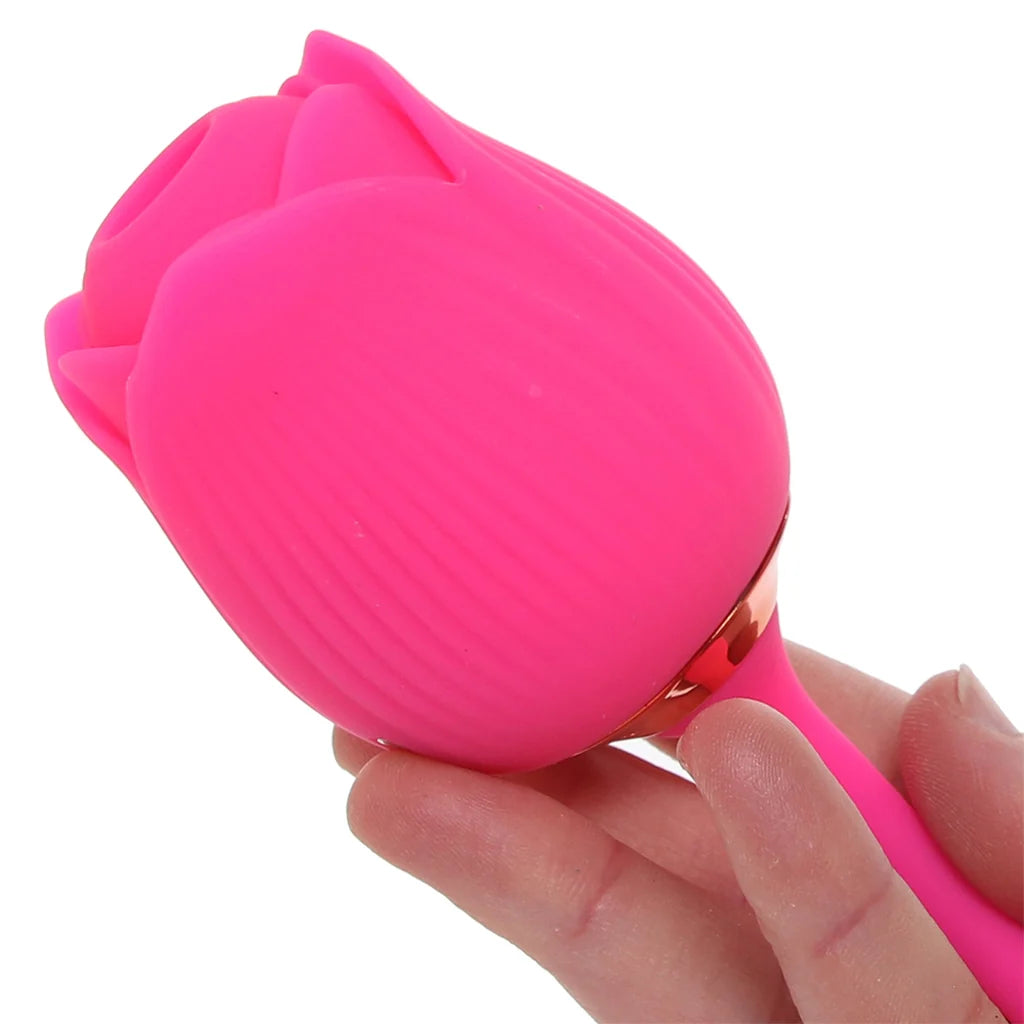Vibromasseur Rose à Succion et Va-et-vient