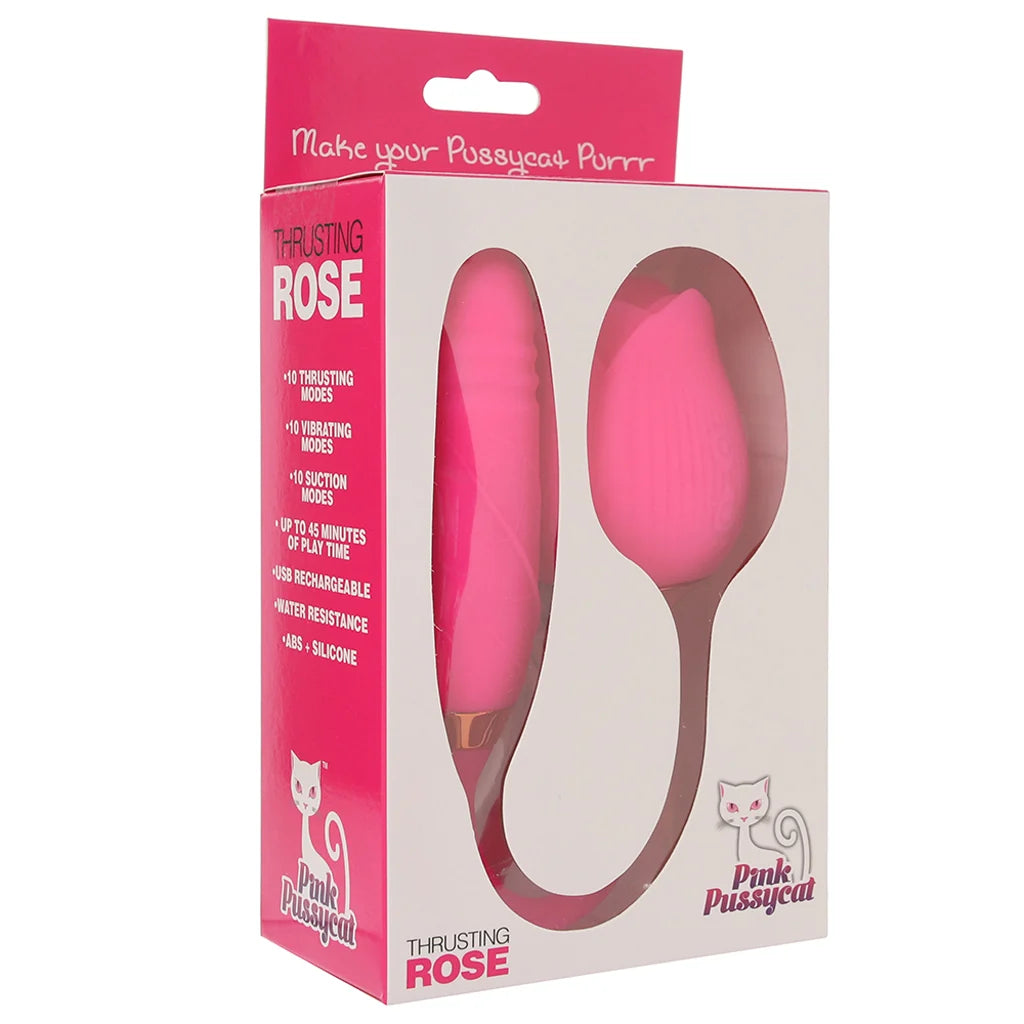Vibromasseur Rose à Succion et Va-et-vient