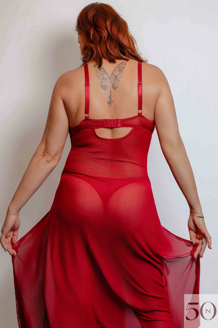 robe de nuit longue Luxe Lace Lingerie