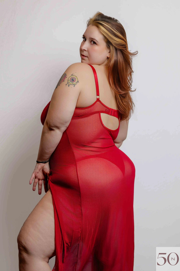 robe de nuit longue Luxe Lace Lingerie