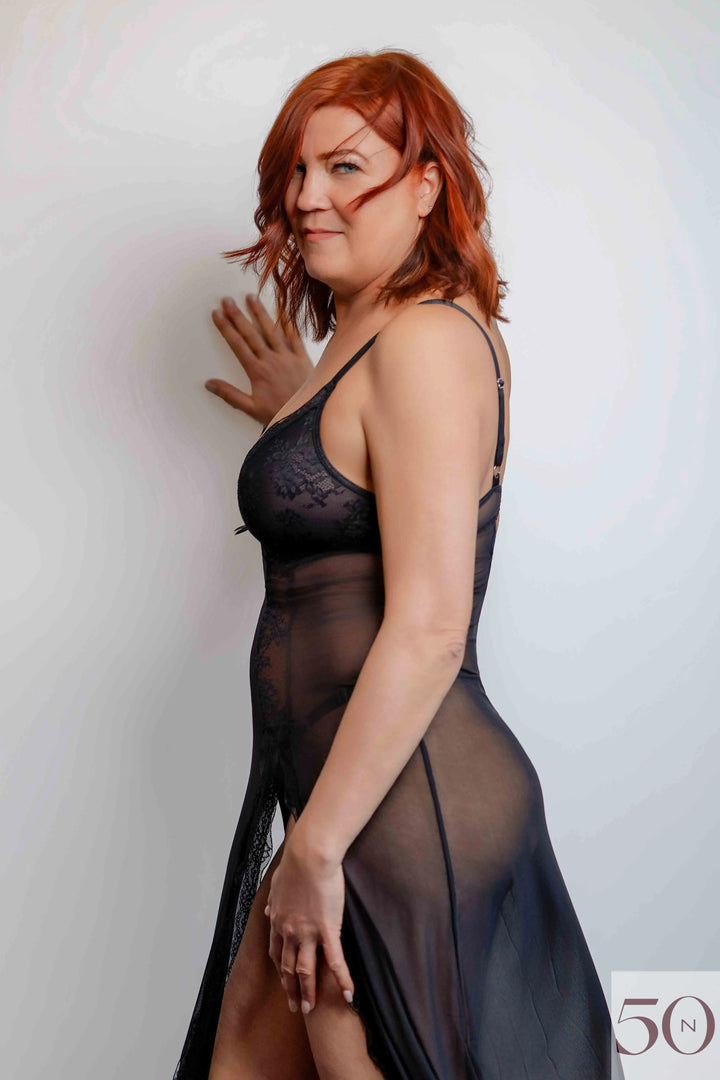 robe de nuit longue Luxe Lace Lingerie