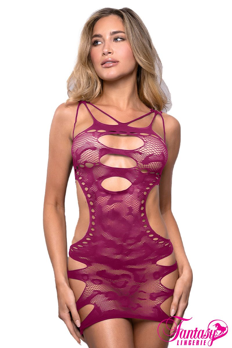 Robe ajustée en dentelle léopard Fantasy