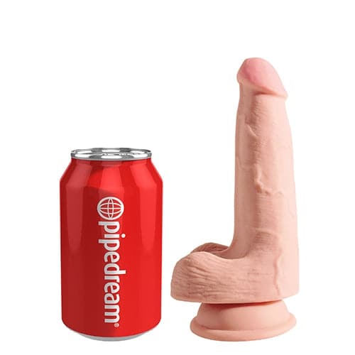 Dildo 6.5" Triple densité avec testicules