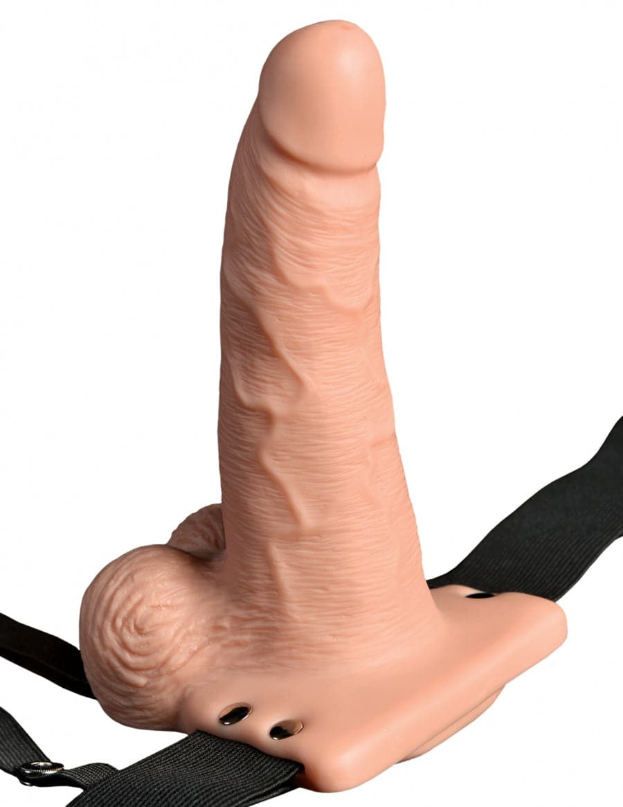 Dildo Creux de 6'' avec Harnais avec manette