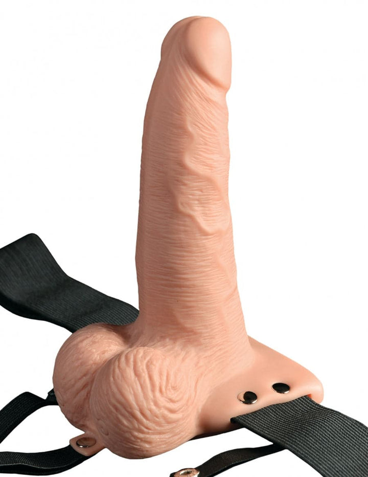 Dildo Creux de 6'' avec Harnais avec manette