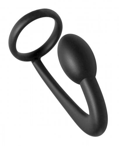 Anneau Pénien avec Prostate Plug en Silicone