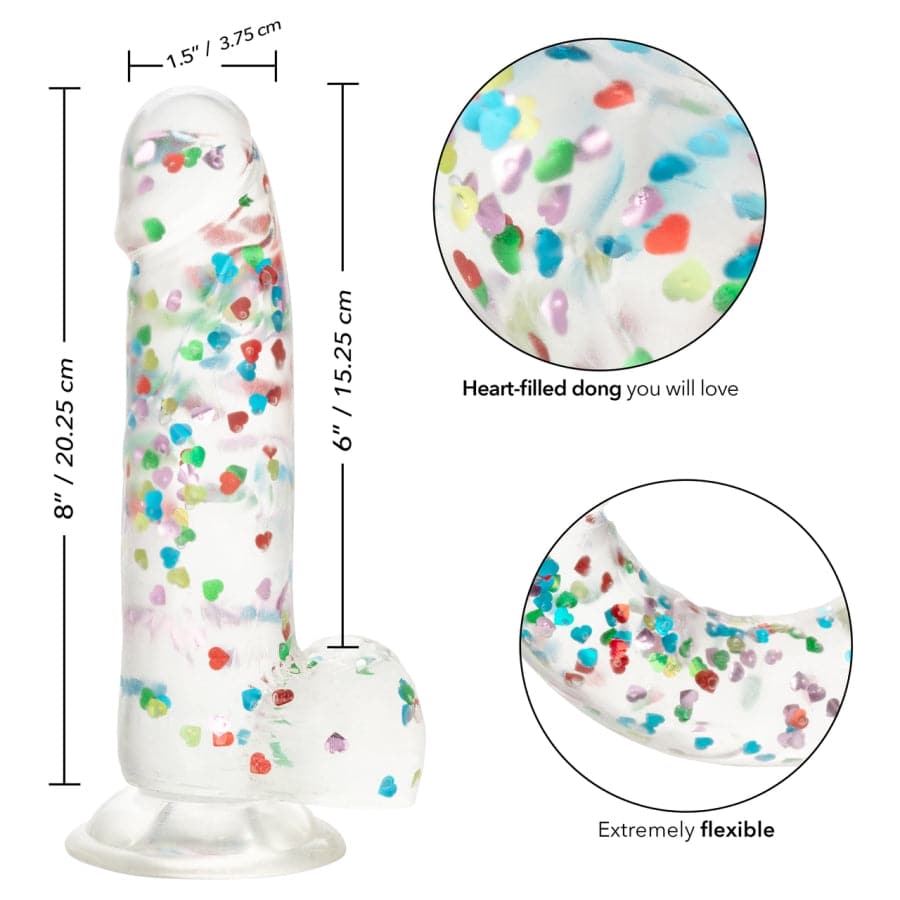 Dildo ''J'aime les Pénis'' - Transparent calexotics