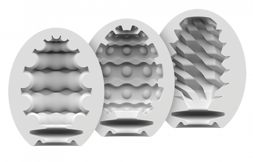 Ensemble de 3 Masturbateurs Satisfyer Egg (Riffle, Bubble, Fierce) - Assortiment satisfyer