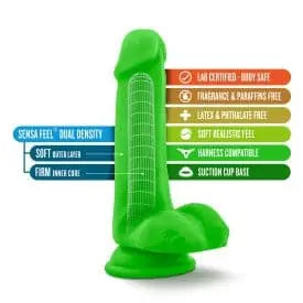 Neo - Gode Dual Density de 6 pouces avec testicules neo