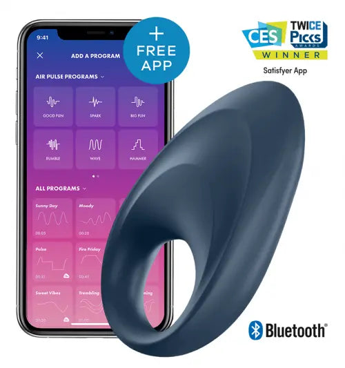 Puissant Anneau Unique avec Application satisfyer