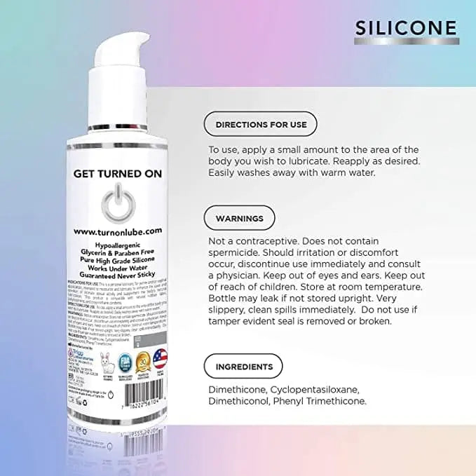 WET Lubrifiant à Base de Silicone 6 Fl.oz./177mL Turn On